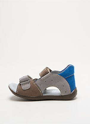 Sandales/nu pieds nubuck bout ouvert bleu KICKERS garçon