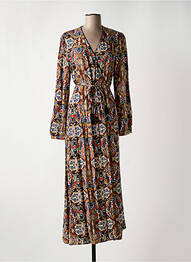 Robe longue manches longues manches longues noir LA FEE MARABOUTEE femme