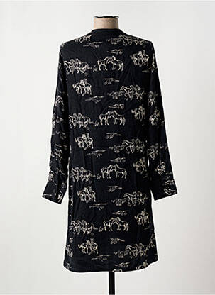 Robe courte manches longues manches longues noir LA FEE MARABOUTEE femme