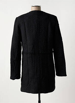 Manteau long coupe cintrée sans capuche noir J & W femme