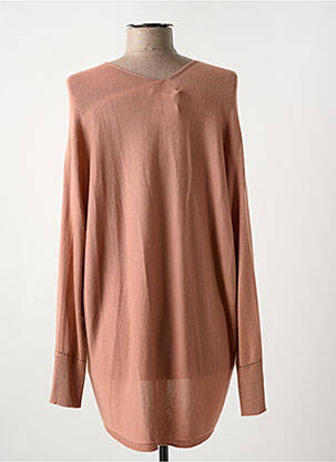 Pull coupe cintrée manches longues rose LA FEE MARABOUTEE femme