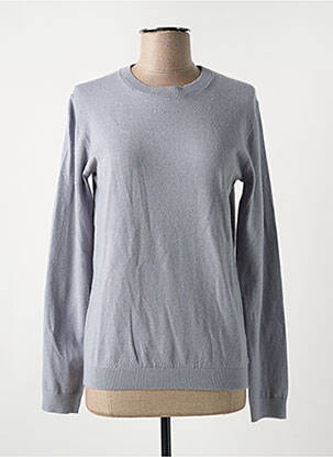 Pull resserrée sur le bas manches longues gris COMPAGNIA DEL CACHEMIRE femme