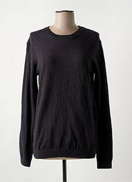 Pull tissage chiné manches longues gris COMPAGNIA DEL CACHEMIRE femme