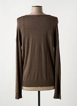 Pull col v manches longues vert IKKS femme