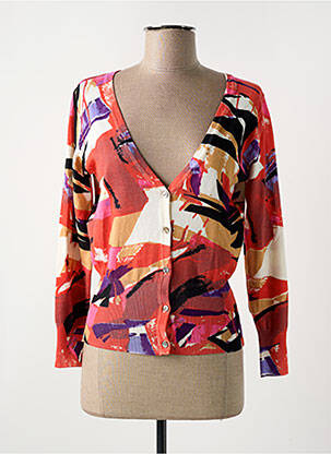 Gilet manches longues rouge SO ABSOLUE pour femme