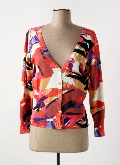 Gilet manches longues rouge SO ABSOLUE pour femme