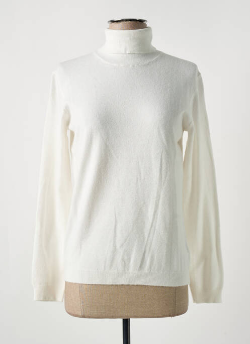 Pull col roulé beige COMPAGNIA DEL CACHEMIRE pour femme