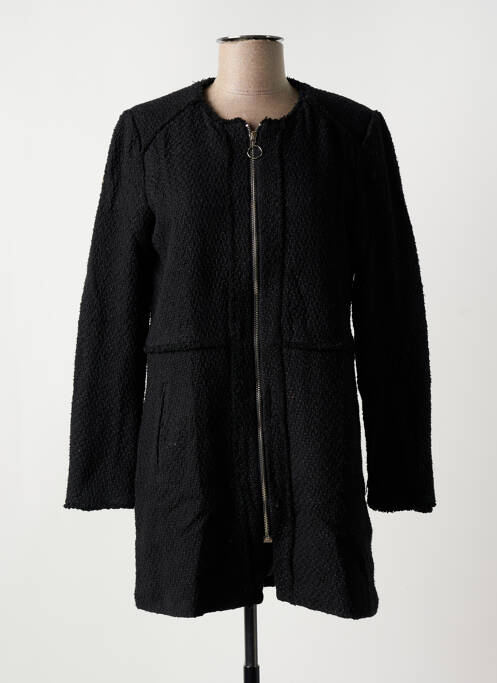 Manteau long noir J & W pour femme