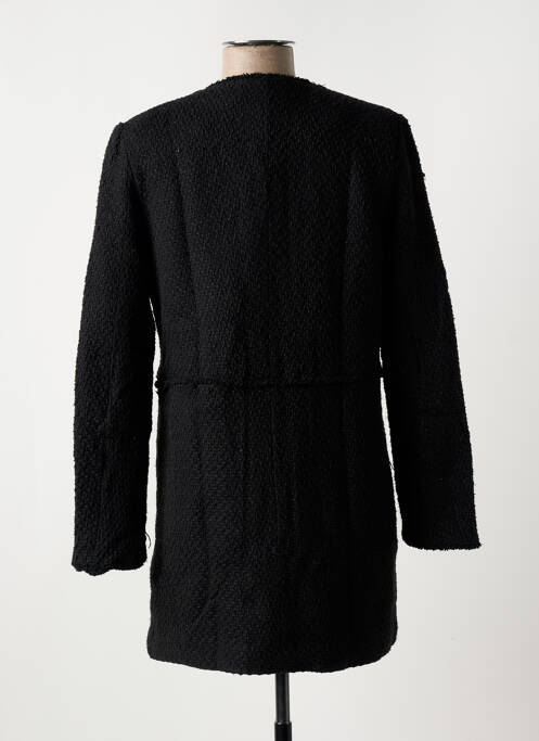 Manteau long noir J & W pour femme