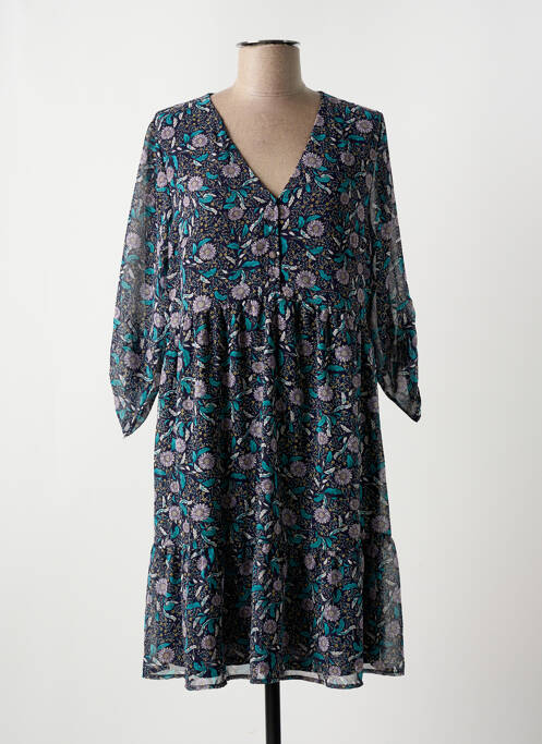 Robe courte bleu LA FEE MARABOUTEE pour femme