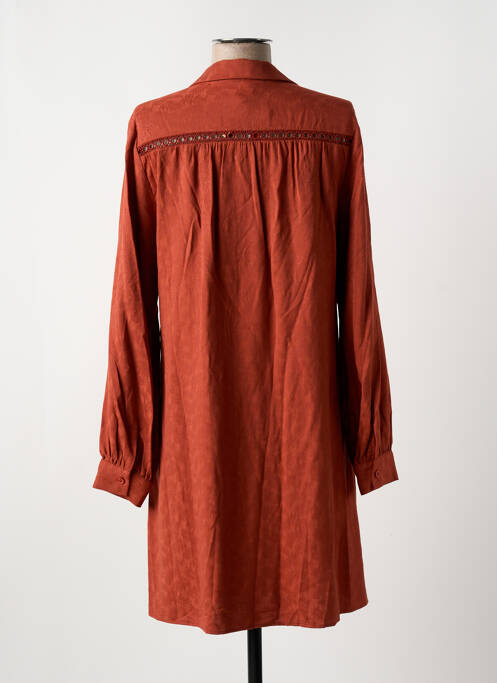 Robe courte orange LA FEE MARABOUTEE pour femme