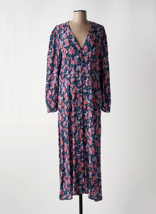 Robe longue bleu LA FEE MARABOUTEE pour femme