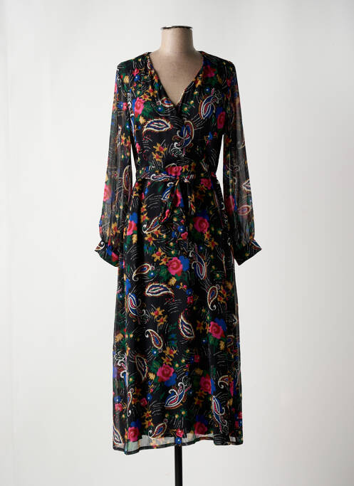 Robe longue noir LA FEE MARABOUTEE pour femme