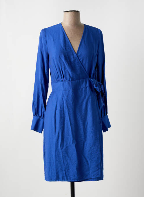 Robe mi-longue bleu LA FEE MARABOUTEE pour femme