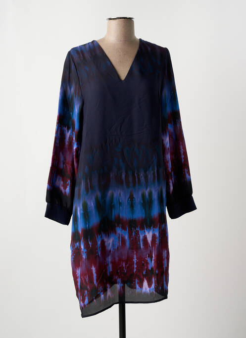 Robe mi-longue bleu LA FEE MARABOUTEE pour femme