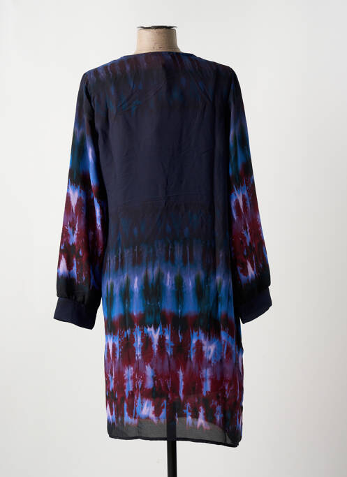 Robe mi-longue bleu LA FEE MARABOUTEE pour femme