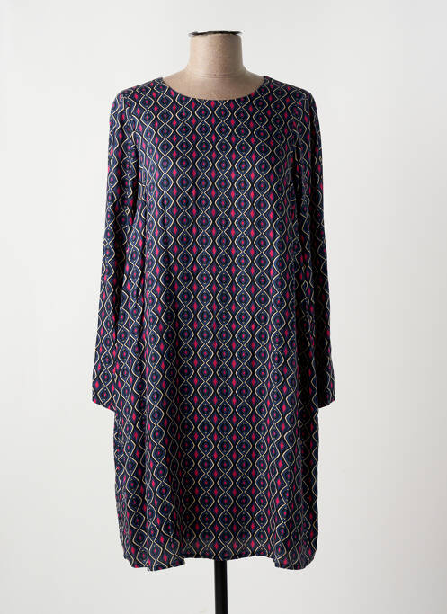 Robe mi-longue bleu LA FEE MARABOUTEE pour femme