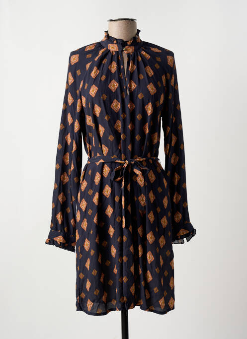 Robe mi-longue bleu LA FEE MARABOUTEE pour femme