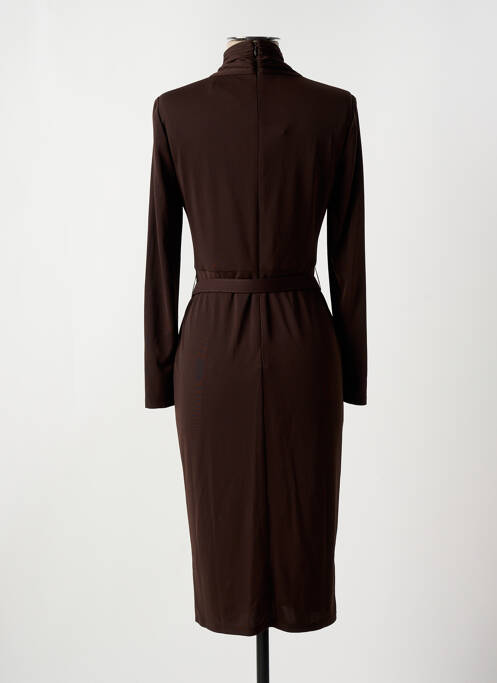Robe mi-longue marron RALPH LAUREN pour femme