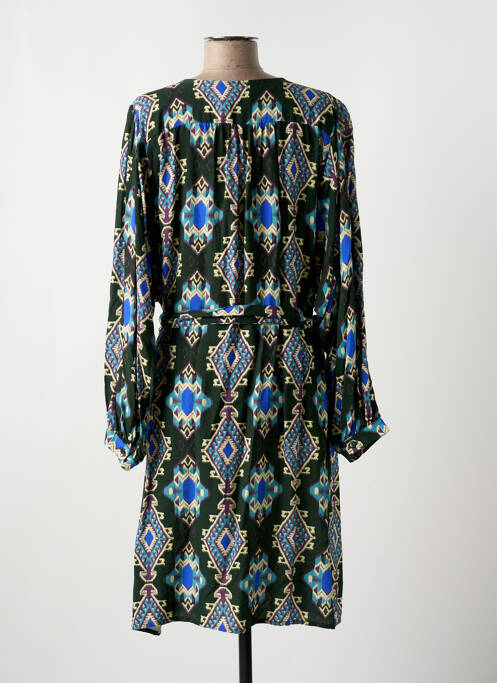 Robe mi-longue vert LA FEE MARABOUTEE pour femme