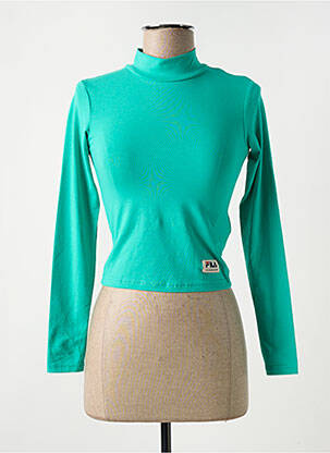 T-shirt stretch manches longues vert FILA femme