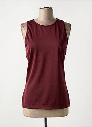 Top/caraco effet matière satinée marron WOLFORD femme