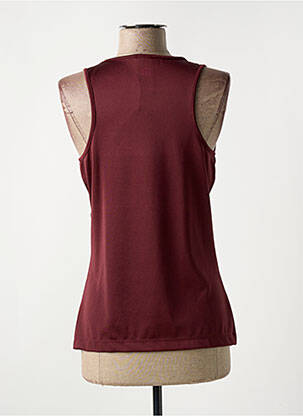 Top/caraco effet matière satinée marron WOLFORD femme