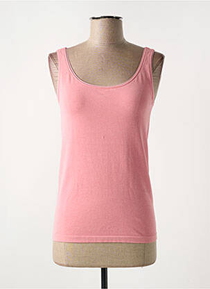 Top/caraco effet matière satinée rose WOLFORD femme