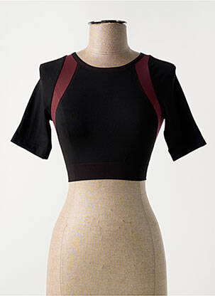 Top/caraco effet matière satinée noir WOLFORD femme