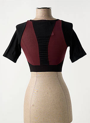 Top/caraco effet matière satinée noir WOLFORD femme