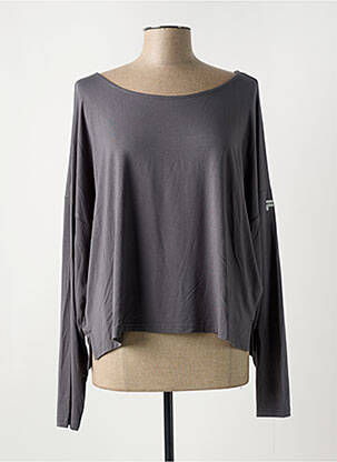 T-shirt manches longues manches longues gris FILA femme