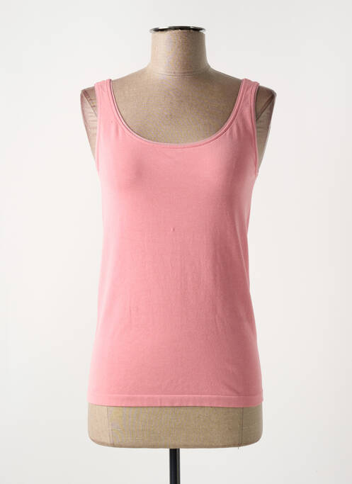Top/caraco effet matière satinée rose WOLFORD femme