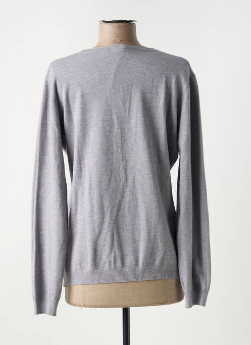 Gilet manches longues gris REAL CASHMERE pour femme