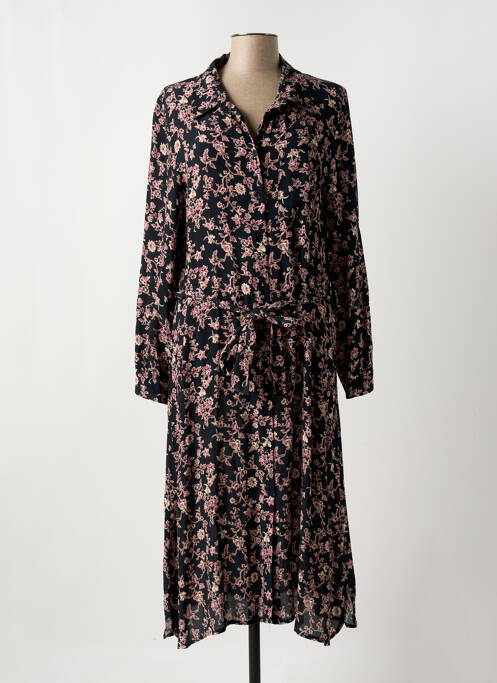 Robe mi-longue noir LA FEE MARABOUTEE pour femme