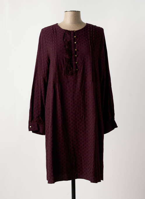 Robe mi-longue rouge LA FEE MARABOUTEE pour femme