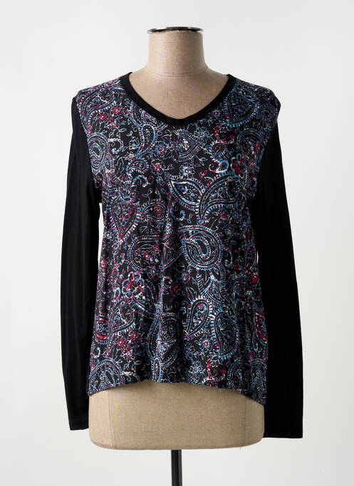 T-shirt noir LA FEE MARABOUTEE pour femme