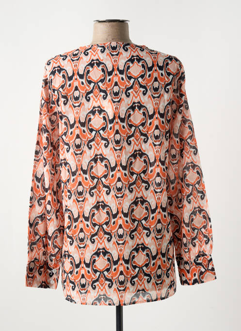 Tunique manches longues orange LA FEE MARABOUTEE pour femme