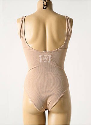 Body sérigraphie fines bretelles beige WOLFORD femme