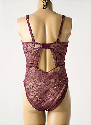 Body lingerie broderie violet WOLFORD femme