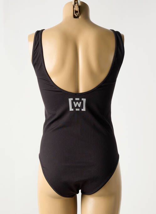 Body sérigraphie fines bretelles noir WOLFORD femme