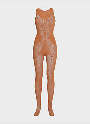Combi-pantalon sans manche sans manche orange WOLFORD femme