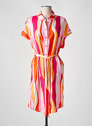 Robe courte manches courtes manches courtes rose VERO MODA femme
