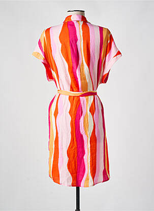 Robe courte manches courtes manches courtes rose VERO MODA femme