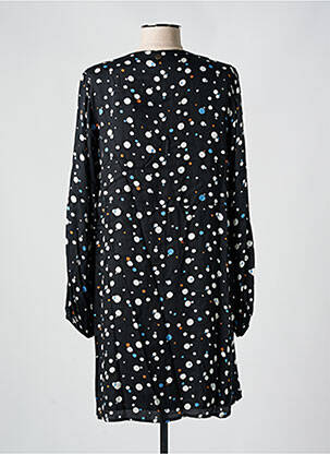 Robe courte coupe évasée manches longues noir LOLA ESPELETA femme