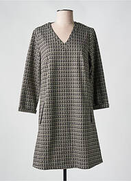 Robe courte manches 3/4 manches 3/4 noir LOLA ESPELETA femme