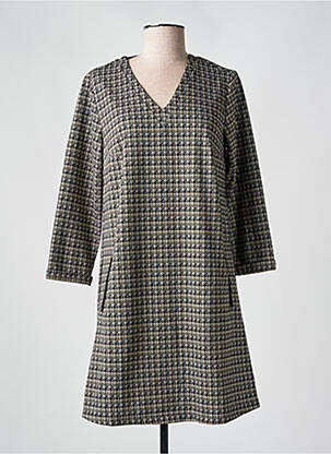 Robe courte manches 3/4 manches 3/4 noir LOLA ESPELETA femme