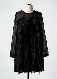 Robe courte manches longues manches longues noir LE TEMPS DES CERISES femme