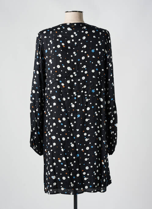 Robe courte coupe évasée manches longues noir LOLA ESPELETA femme