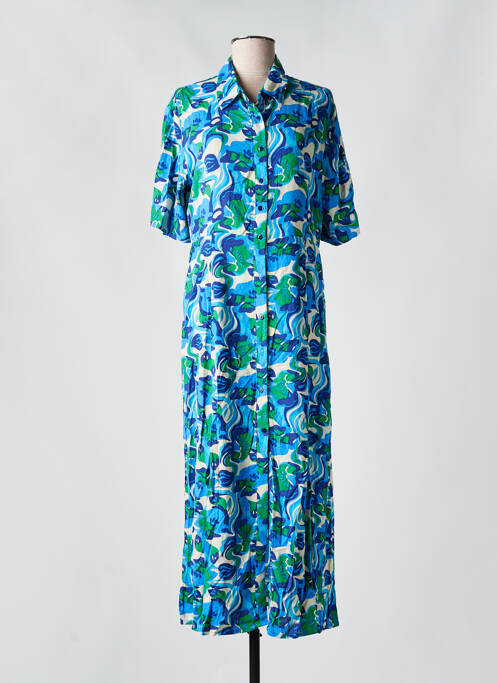 Robe mi-longue bleu AN' GE pour femme