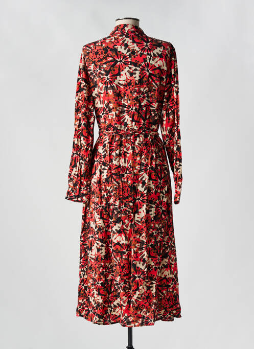 Robe mi-longue orange LOLA ESPELETA pour femme